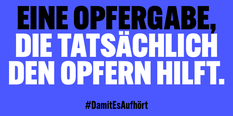 Finanzielle Unterstützung: Jede Spende hilft