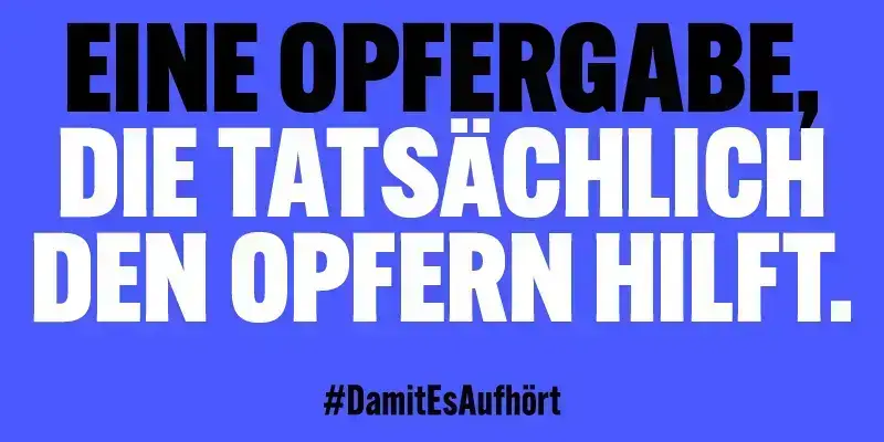 Finanzielle Unterstützung: Jede Spende hilft