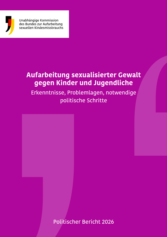 Cover: Erster Politischer Bericht der Unabhängigen Aufarbeitungskommission
